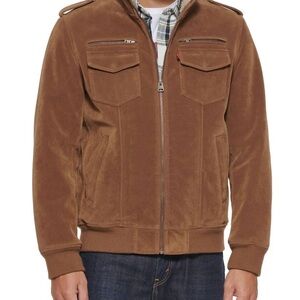 Men's Levi's® Faux Suede Aviator Bomber Jacket with Sherpa